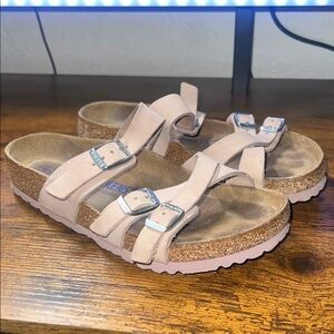 Birkenstock Women’s Two Strap Sandals Size 36 / US 5.5 Pink Suede